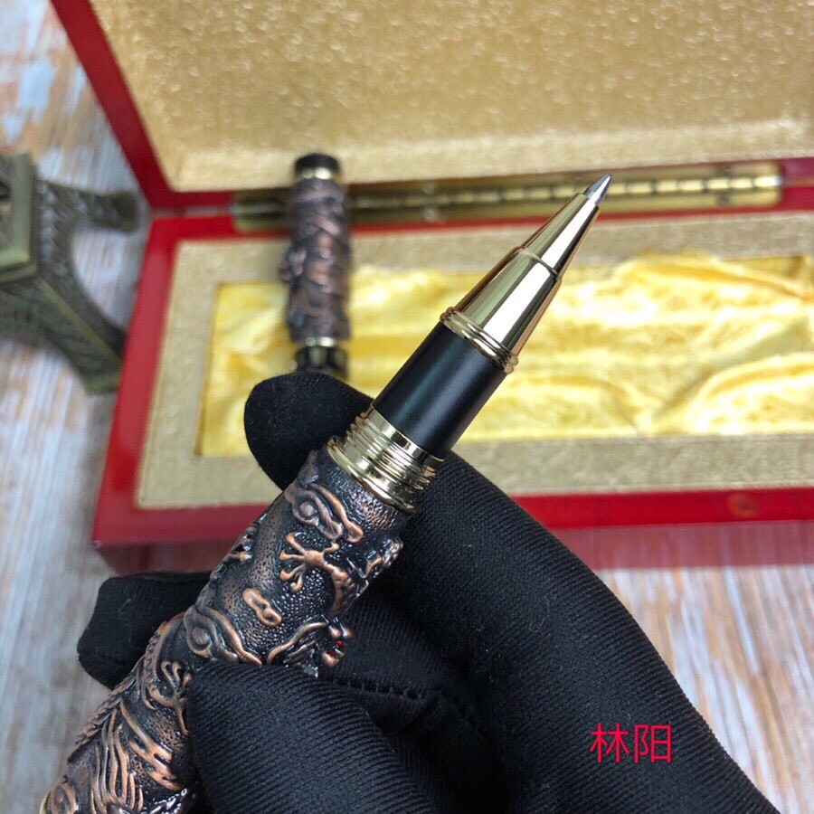 Luxury Jin hao Gold Double Dragon Rollerball Gift